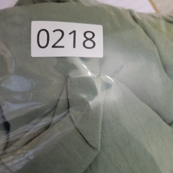 Swimsuit Cover-up CUPSHE Sage Green Button Front Cap Sleeves Size Med NWT - Picture 10 of 10